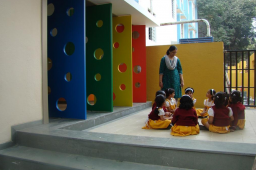 Interior design by Lovekar Design Associates for Abhinav school.